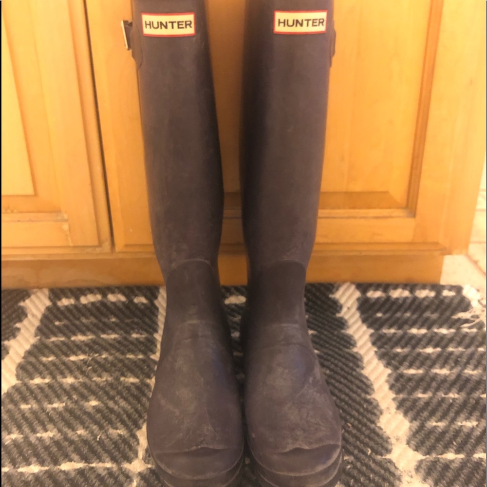 Hunter Boots - distressed style